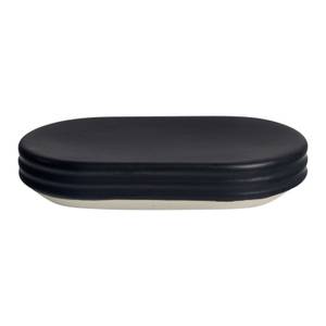 Porte-savon LEYON Noir - Pierre - 10 x 3 x 14 cm