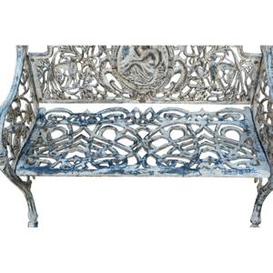 Banc de Jardin Art Nouveau Gris - 62 x 90 x 105 cm