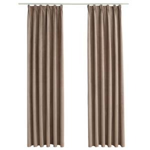 Rideau(lot de 2) 299470 Taupe - Hauteur : 245 cm