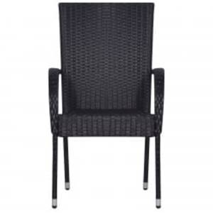 Garten-Lounge-Set (7-teilig) 3006326 Schwarz - Braun