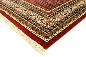 Orientteppich - 242x173cm Rot - Naturfaser - 173 x 2 x 242 cm