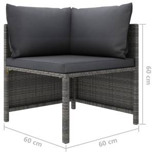 Garten-Lounge-Set (11-teilig) 3009676-3 Anthrazit - Grau