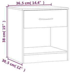 Nachttisch 292034 (2er Set) Braun