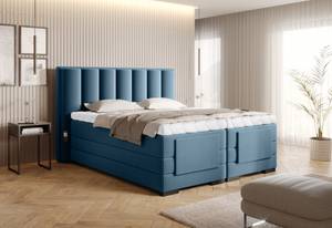 Boxspringbett SAFINA Blau - Breite: 158 cm