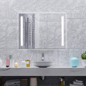 LED-Spiegel Badspiegel Silber - Glas - 60 x 4 x 80 cm