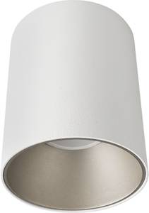 Deckenspot EYE Graumetallic - Silber - Silber / Grau - Silbergrau - Weiß - 8 x 11 x 8 cm