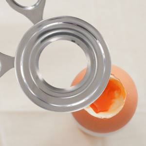 Coupe-œuf à la coque Gris - Métal - 9 x 1 x 17 cm