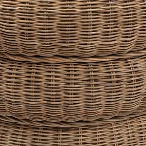 Hocker Rustic Rattan Macaron Braun - Rattan - Holzart/Dekor - 60 x 45 x 60 cm