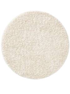 Tapis à poils longs Soho Blanc - Textile - 80 x 4 x 80 cm