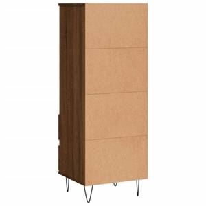 Highboard DE5971 Eiche Schwarzbraun Dekor