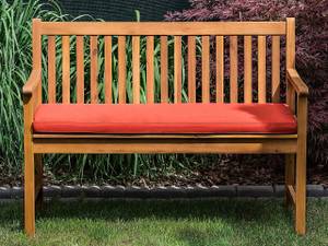 Gartenbank VIVARA Eiche Hell - Rot - 120 x 61 cm