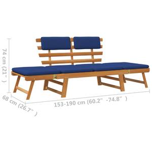 Gartenbank 3006389 Blau - 68 x 74 cm