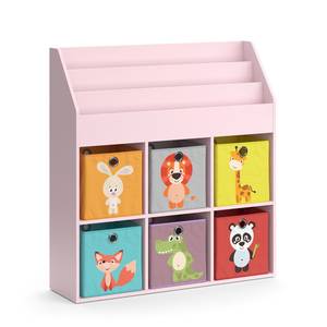 Bücherregalset Luigi bunt Pink - Holzwerkstoff - 107 x 114 x 31 cm