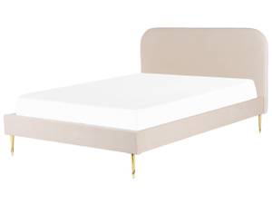 Lit double FLAYAT Beige - Crème - Doré - Largeur : 193 cm