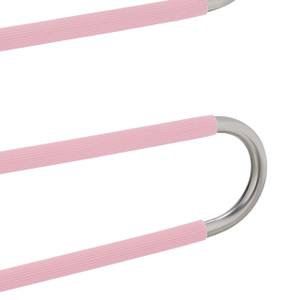Mehrfach Hosenbügel im 4er Set Pink - Silber - Metall - Kunststoff - 33 x 38 x 1 cm