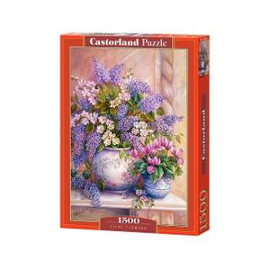 Puzzle Lila Blumen 1500 Teile Papier - 25 x 5 x 35 cm