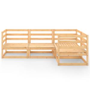 Garten-Lounge-Set (4-teilig) 3009927-1 Braun - Holz