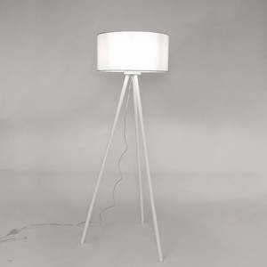 Lampadaire FLORA Blanc - Bois manufacturé - 50 x 160 x 50 cm