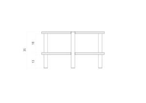 Kaffeetisch niedrig INA Kernbuche - 60 x 60 cm