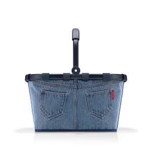 Einkaufskorb carrybag Jeans Classic Blue Blau - Kunststoff - Textil - 48 x 29 x 28 cm