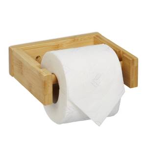Toilettenpapierhalter Bambus Braun - Bambus - 16 x 5 x 13 cm