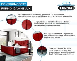 Polsterbett GAMMI LUX Rot