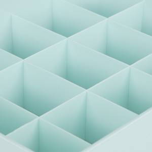 Schubladen Ordnungssystem Unterwäsche Blau - Kunststoff - 31 x 11 x 24 cm
