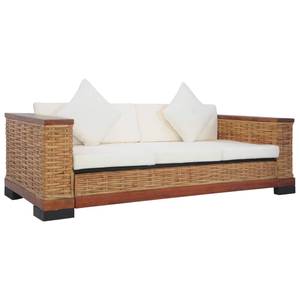 Sofa(2er Set) 298258-1 Braun - Rattan - Massivholz - Holzart/Dekor - 191 x 66 x 78 cm