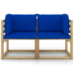 Garten Ecksofa 3016481-7 (2er Set) Blau - Holzwerkstoff - Holzart/Dekor - 64 x 70 x 64 cm