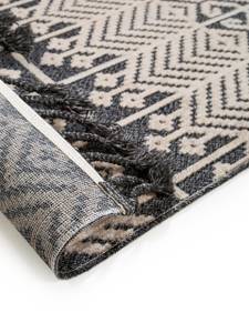 Teppich Laila Beige - Schwarz - Textil - 80 x 1 x 150 cm