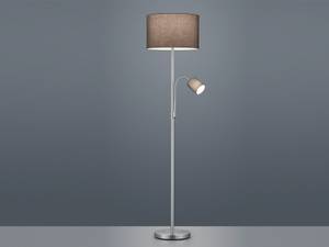 LED Stehlampe dimmbar mit Leselampe Grau Grau - Silber