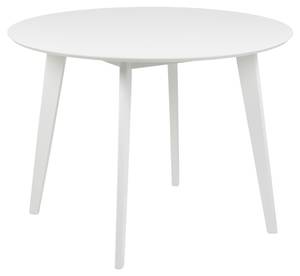 Table à manger Roxby Blanc - En partie en bois massif - 105 x 76 x 105 cm