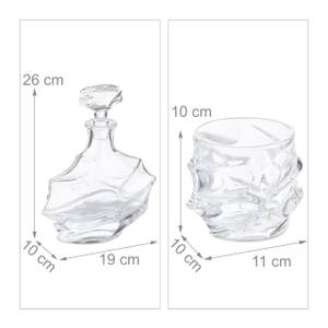 Whisky Set 5-teilig Glas - 19 x 26 x 10 cm