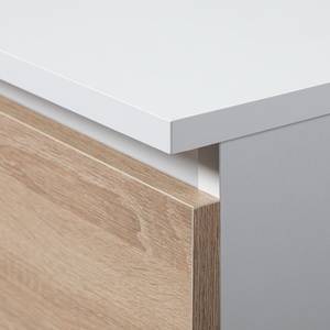 Surmeuble pour Armoire S90 2T CLP Imitation chêne de Sonoma - Blanc