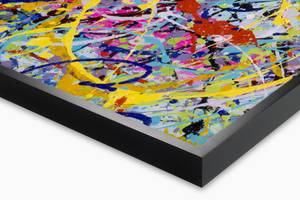 Acrylbild handgemalt Colourful Ideas Massivholz - Textil - 100 x 75 x 4 cm