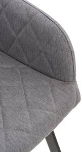 Esszimmerstühle Shila 4er Set Grau - Textil