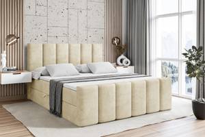 Boxspringbett BOXI1-Z Ecru - Breite: 140 cm - H3