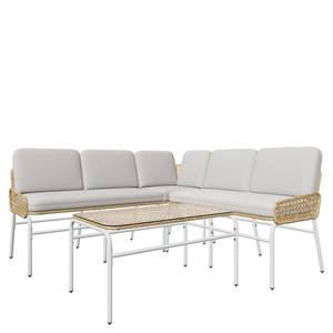 Loungeset CHUN 3-teilig Grau - Metall