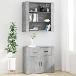 Highboard DE4443 Grau - Holzwerkstoff - 33 x 70 x 80 cm