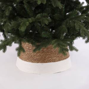 Weihnachtsbaumkorb Seegras Weiß