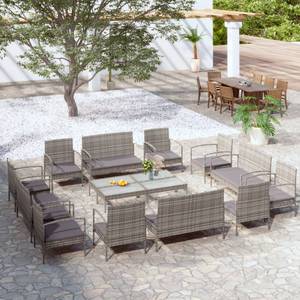 Garten-Lounge-Set (16-teilig) 3012365-2 Grau - Anzahl Teile im Set: 16