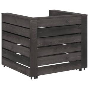 Mobilier de jardin Gris - Bois massif - Bois/Imitation - 60 x 37 x 62 cm