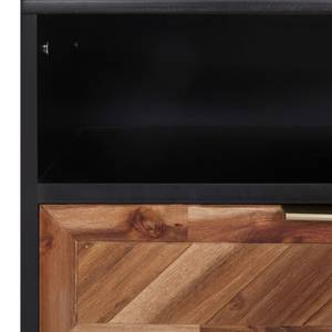 TV-Schrank 289903 Braun - Holzwerkstoff - Metall - Massivholz - 100 x 45 x 35 cm