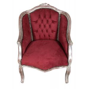 Fauteuil  LOUIS XVI Multicolore - Rouge - Argenté