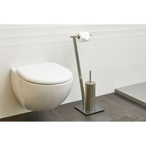 WC Garnitur VARESE Silber - Metall - 23 x 72 x 20 cm