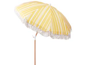 Parasol droit MONDELLO Chêne clair - Blanc - Jaune