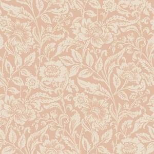 papier peint fleurs vintage 7018 Orange