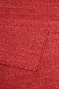 Kurzflorteppich Rainbow Kelim Rot - Naturfaser - Textil - 200 x 1 x 290 cm