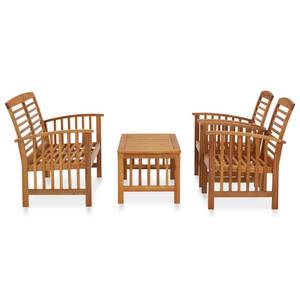 Garten-Lounge-Set (4-teilig) 3057971 Braun - Massivholz - Holzart/Dekor - 50 x 43 x 102 cm