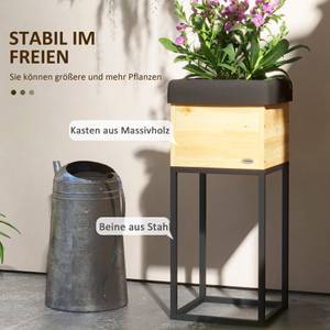 Hochbeet 84H-043V00ND Braun - Massivholz - 22 x 54 x 22 cm